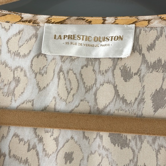 LA PRESTIC OUISTON ~ Cristo Leopard-Print Silk Midi Dress 1 - Picture 7 of 7